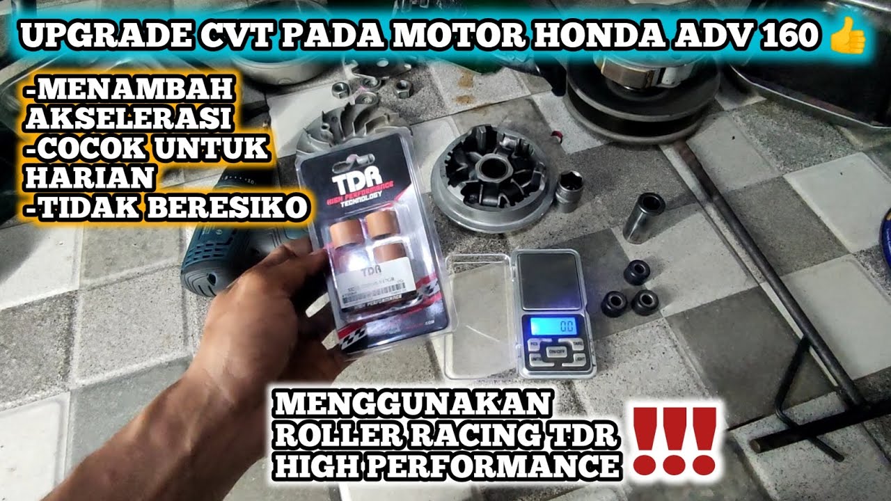 MENAMBAH AKSELERASI PADA CVT MOTOR HONDA ADV 160 TERBARU!!!