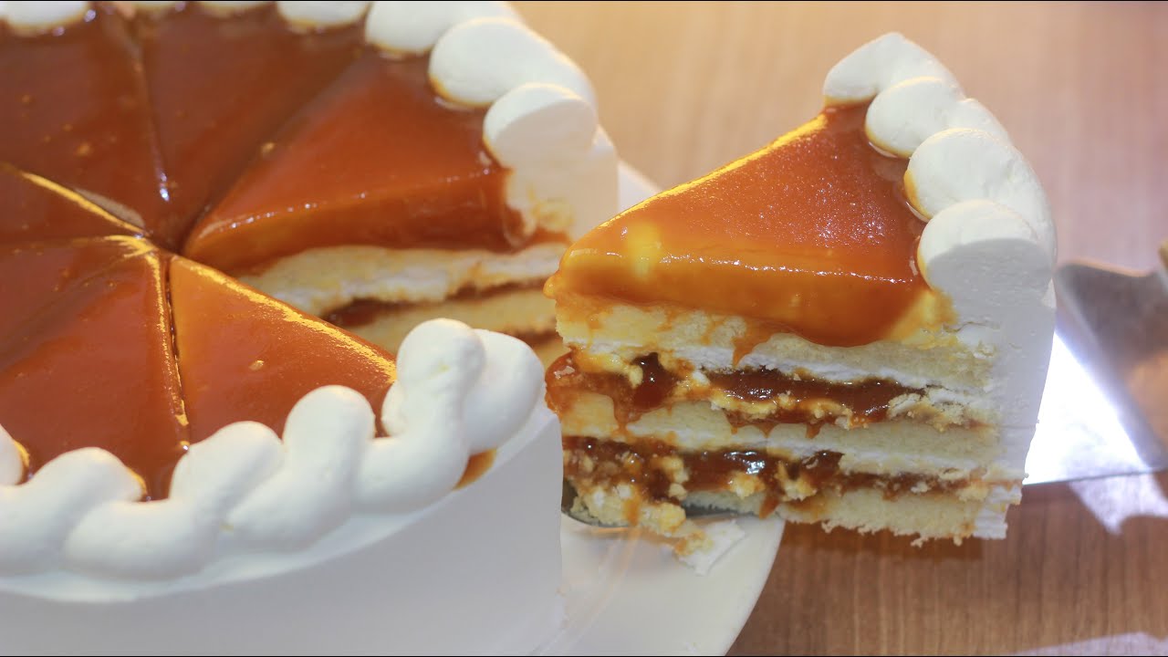 คาราเมลชิฟฟ่อนเค้ก Caramel Chiffon Cake.