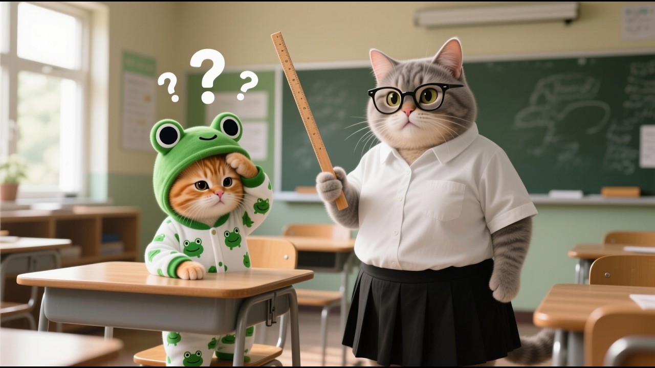 Ginger Kitten Fails School — Mama Cat’s Secret Changes Everything