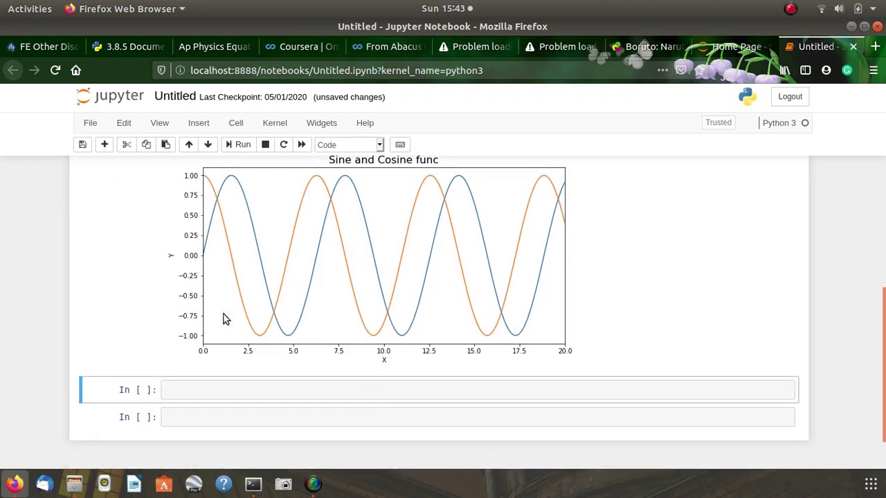 Sine and Cosine Plots Using Python (Numpy and Matplotlib)