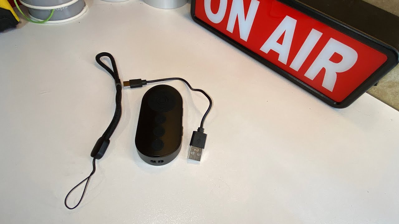 Bluetooth Camera Remote Shutter Zoom & Front Rear Camera Switch for Photo Video Clicker iOS Android