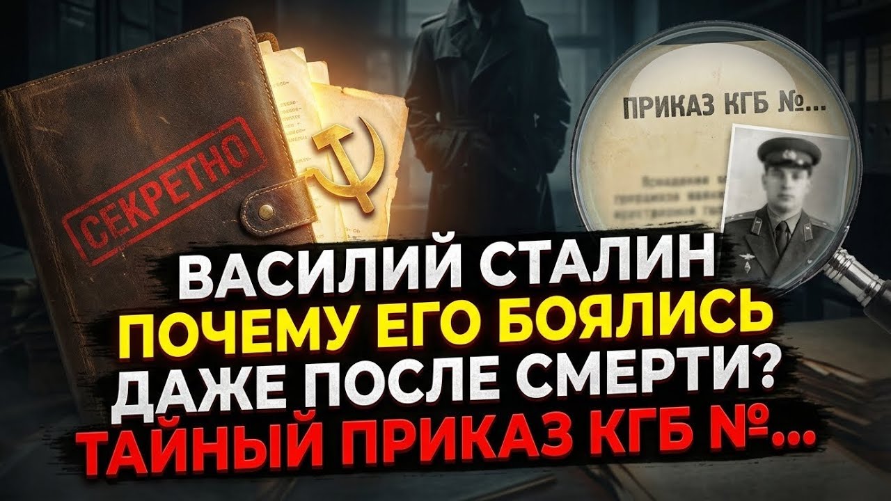 Василий Сталин: Почему его боялись даже после смерти? Тайный приказ КГБ №....