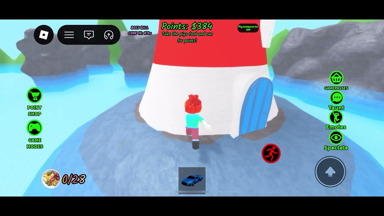 Playing hungry pig 