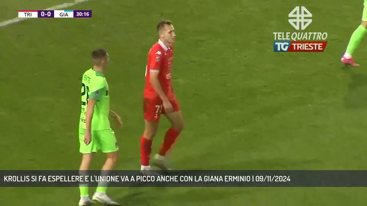 KROLLIS SI FA ESPELLERE E L'UNIONE VA A PICCO ANCHE CON LA GIANA ERMINIO | 09/11/2024