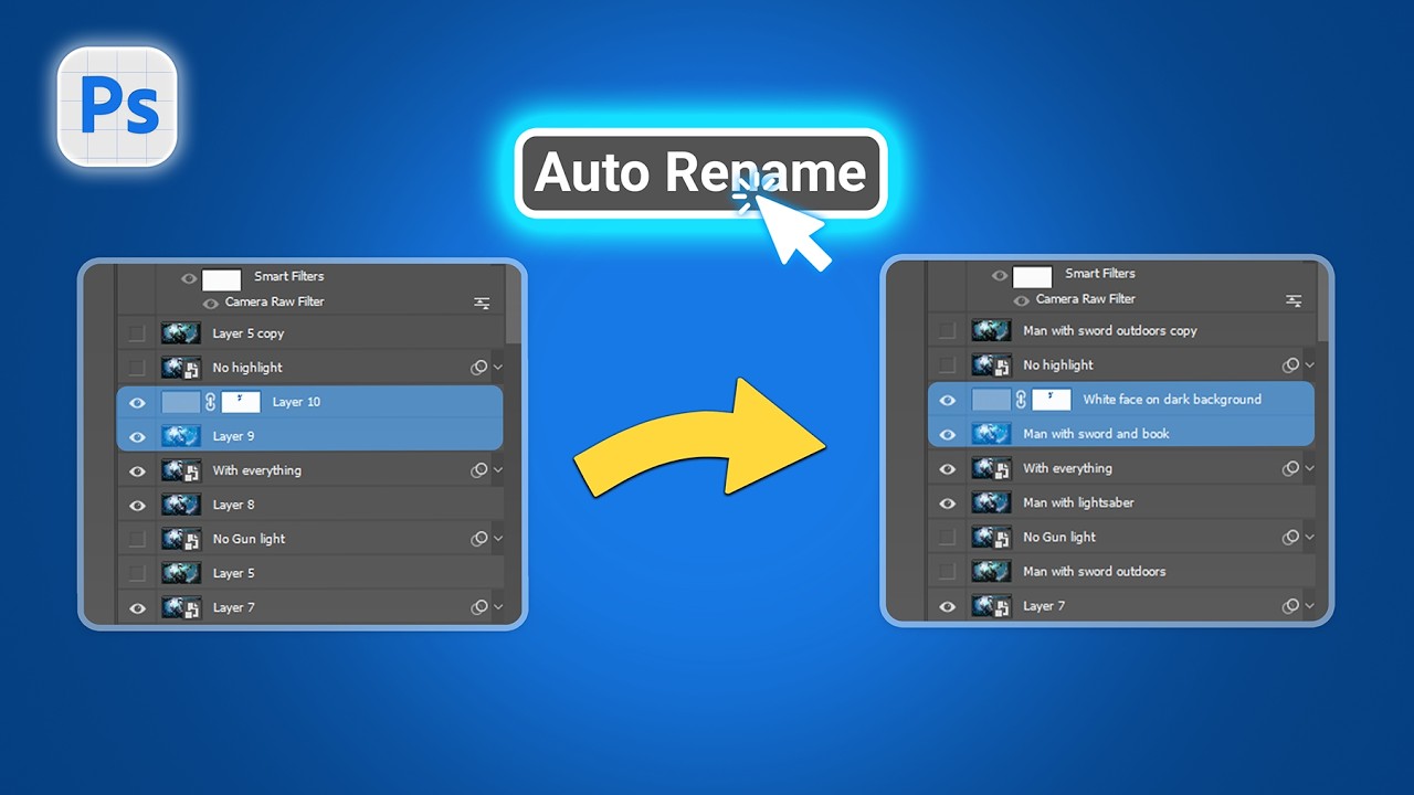 LAYER CLEANUP | AI Renames Your Messy Photoshop Layers