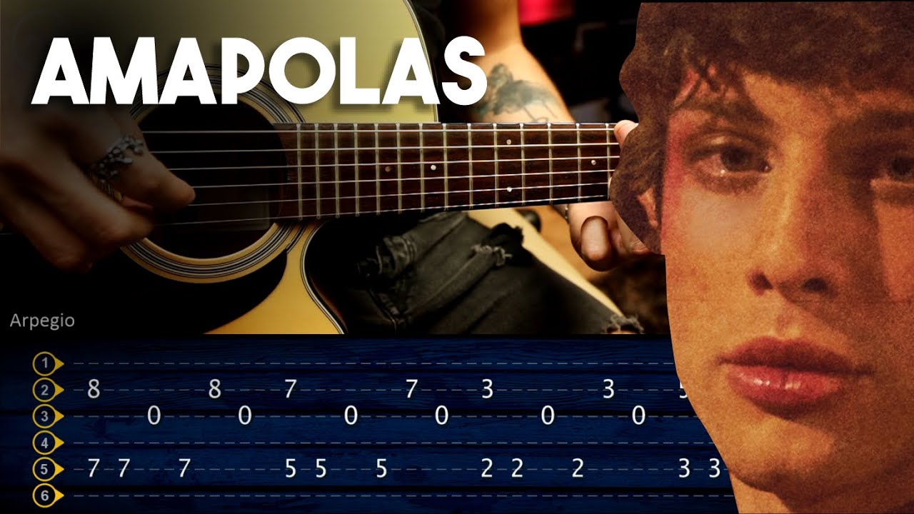 AMAPOLAS - Leo Rizz GUITARRA Tutorial | ARPEGIO Christianvib