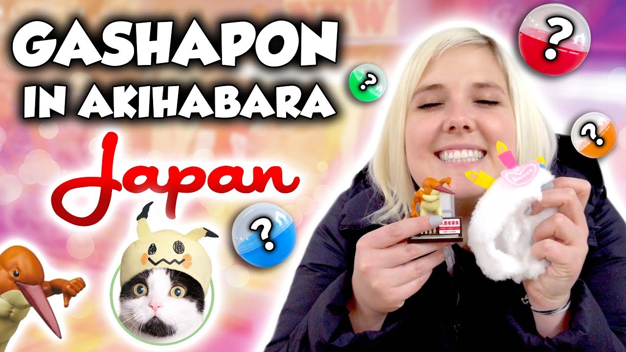 Gashapon capsule toy hunting in Akihabara Japan!
