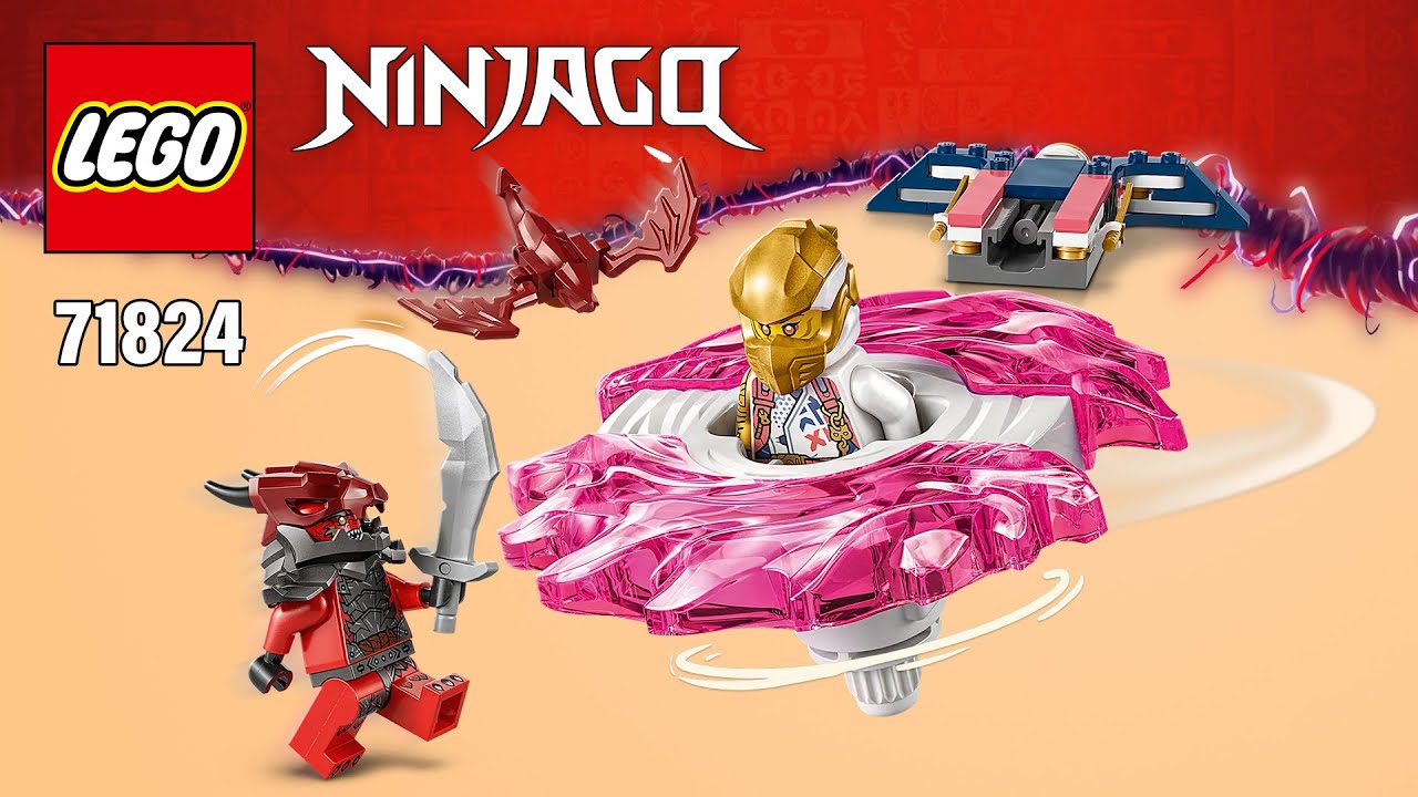 LEGO NINJAGO Sora's Dragon Spinjitzu Spinner (71824)[56 pcs] Step-by-Step Building Instructions TBB