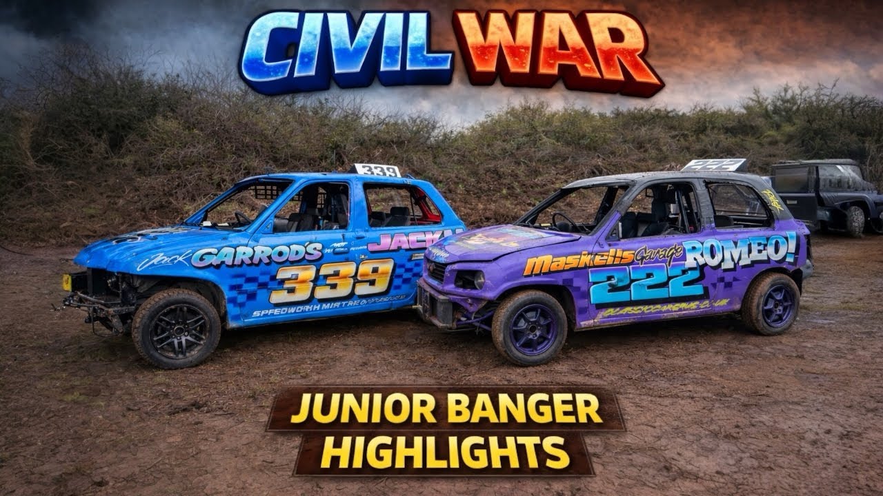 Civil War Junior Bangers Highlights | 25th January 2026 | Hednesford 
