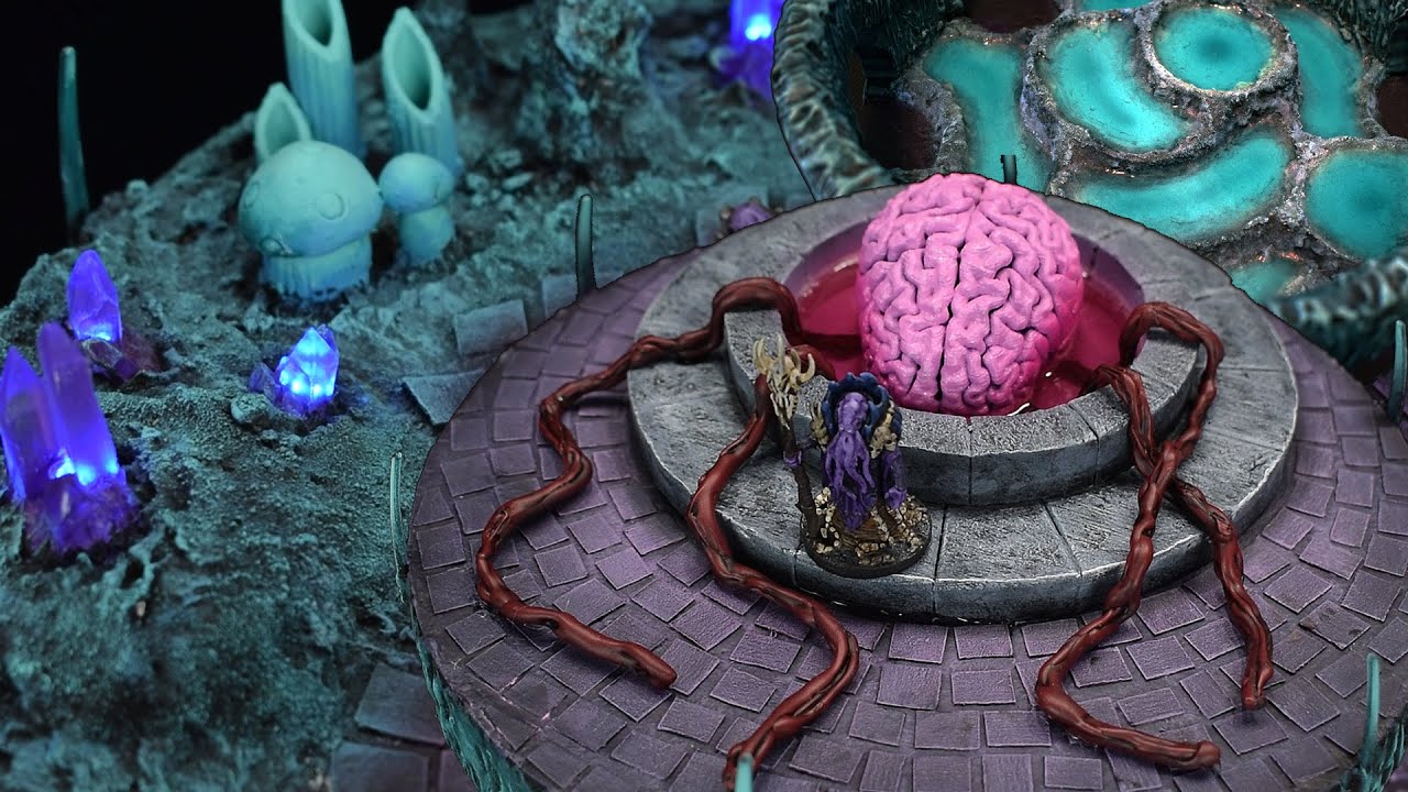I built an entire Mind Flayer Lair (Dungeons & Dragons DIY Miniature Terrain)