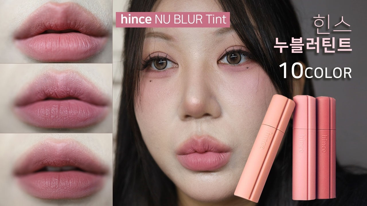 [ENG] 뮤트톤을 위한🎀힌스 누블러틴트 10color 전색상 발색 리뷰 hince nu blur tint review