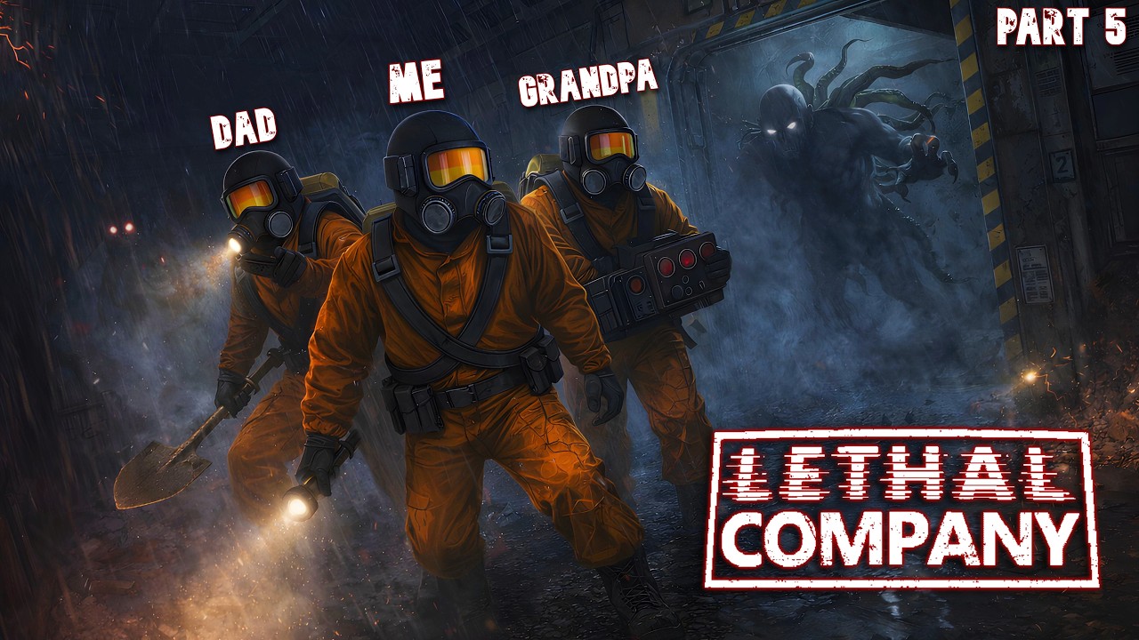 Exploring LETHAL COMPANY with my DAD and GRANDPA!