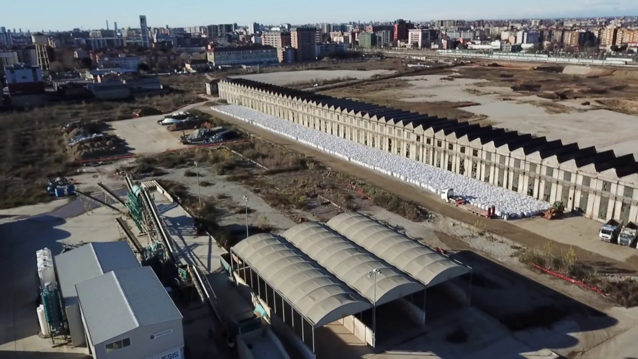 Sesto San Giovanni Ex Falck Ferrovia Incrocio Treni  e Brianzacque Monza by Drone Mavic