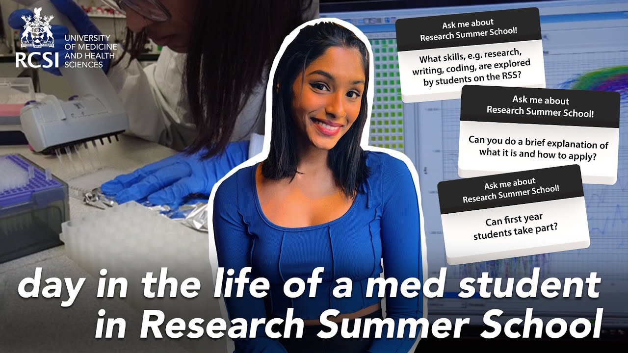 day in the life of a med student in RCSI Research Summer School 🧪🧫🥼
