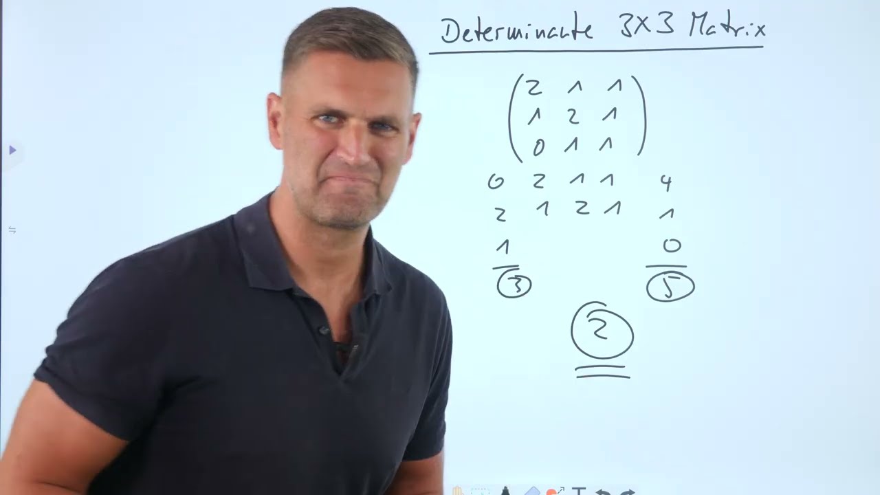 Determinante 3x3 Matrix berechnen Alternative | Mathe by Daniel Jung