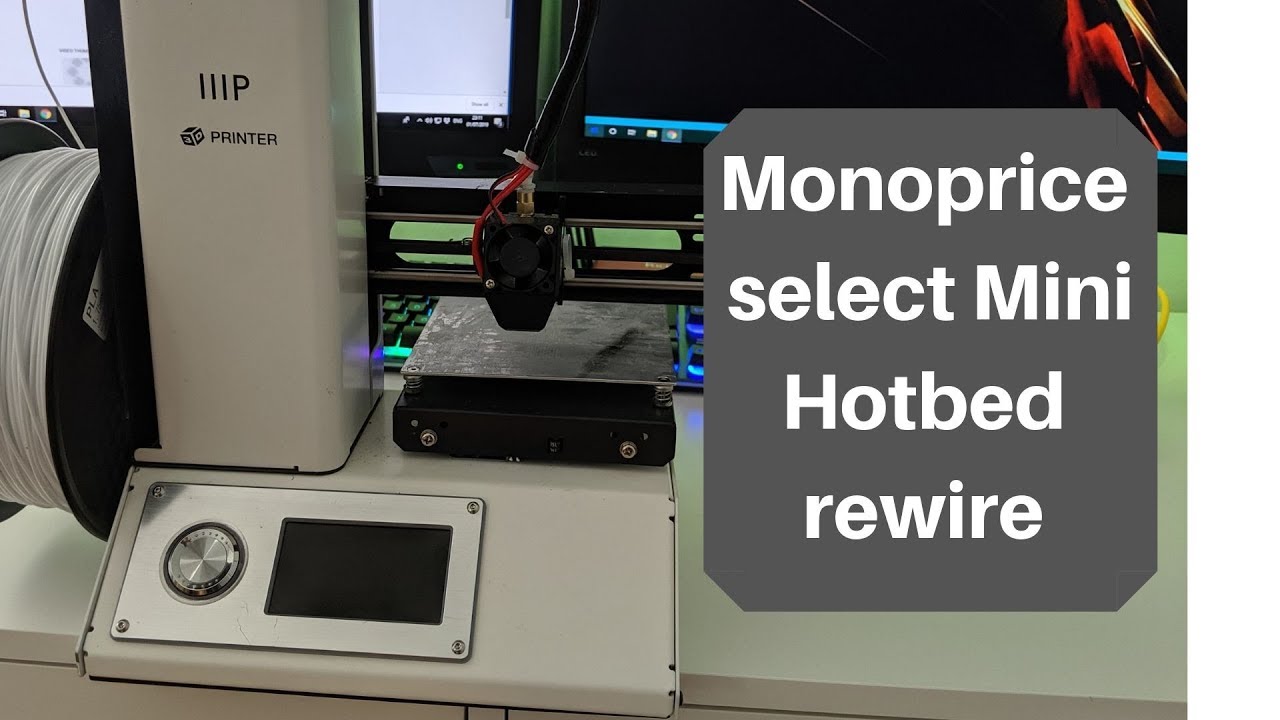 monoprice select min hot bed rewire