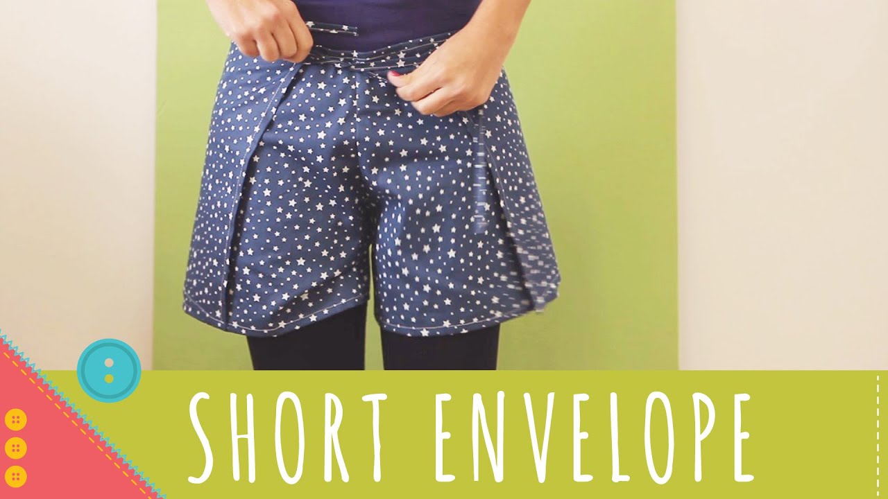 Aprenda a costurar um short envelope de amarrar ⟡ A Costureirinha Descomplica!
