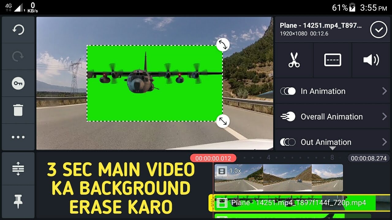How to edit videos using kine master Chroma key effect | #kinemaster