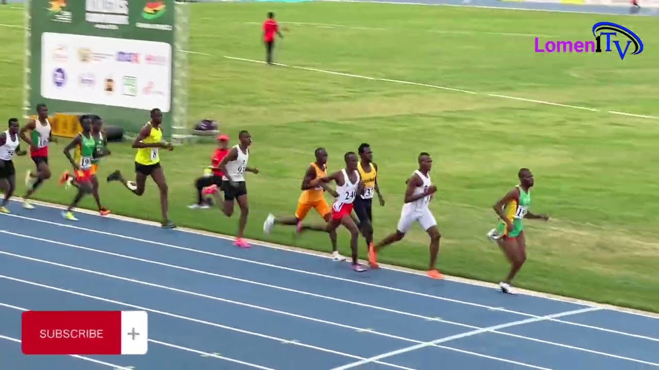 Men’s 1500m final. David Nakousi 🇬🇭 wins. CAA Region ii athletics championship. Accra2024.