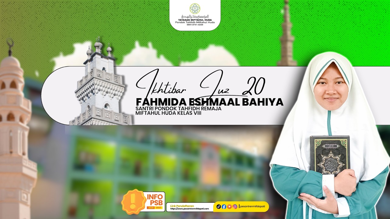 LIVE STREAMING - MAJELIS IKHTIBAR JUZ 20 - FAHMIDA ESHMAAL BAHIYA - PTR-MH.