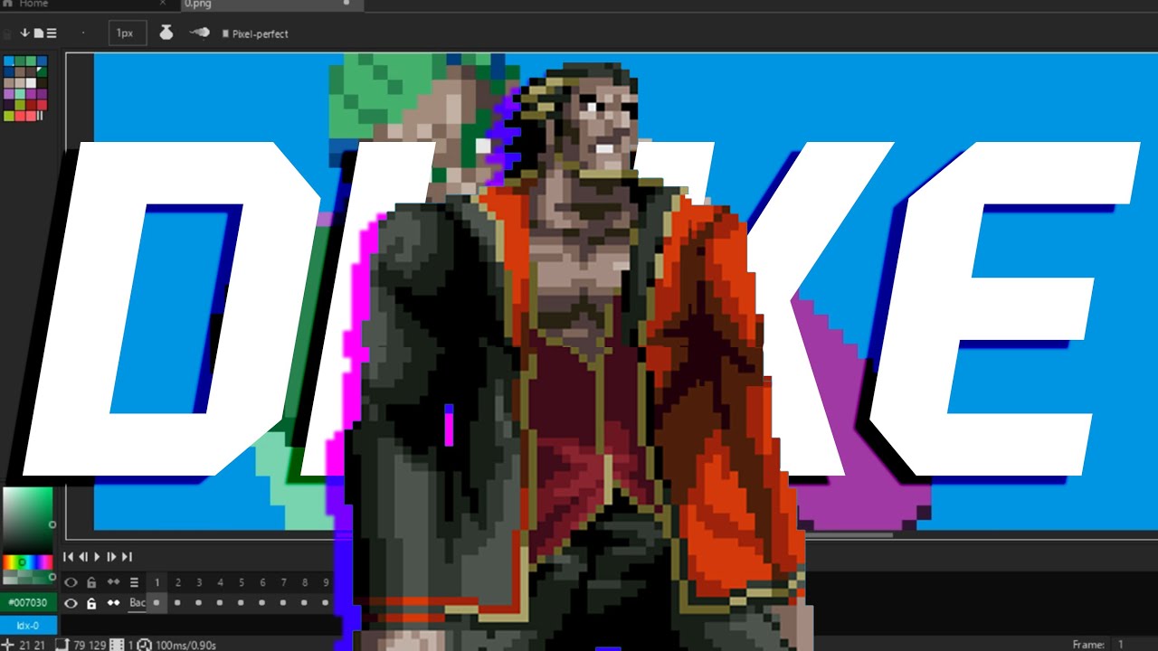 PIXELART animation in FIGHTING | KOFncept #15