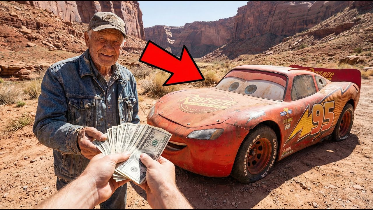 POV ASMR Car Restoration  2006 Lightning McQueen Lost in Canyon Area — Bought for $300