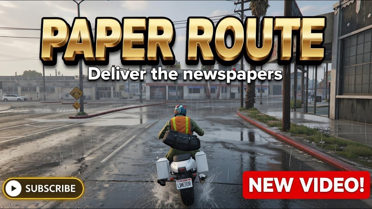 GTA Online - Paper Route Odd Job 😎🗞️ #gta #gtaonline #gaming #rockstargames 