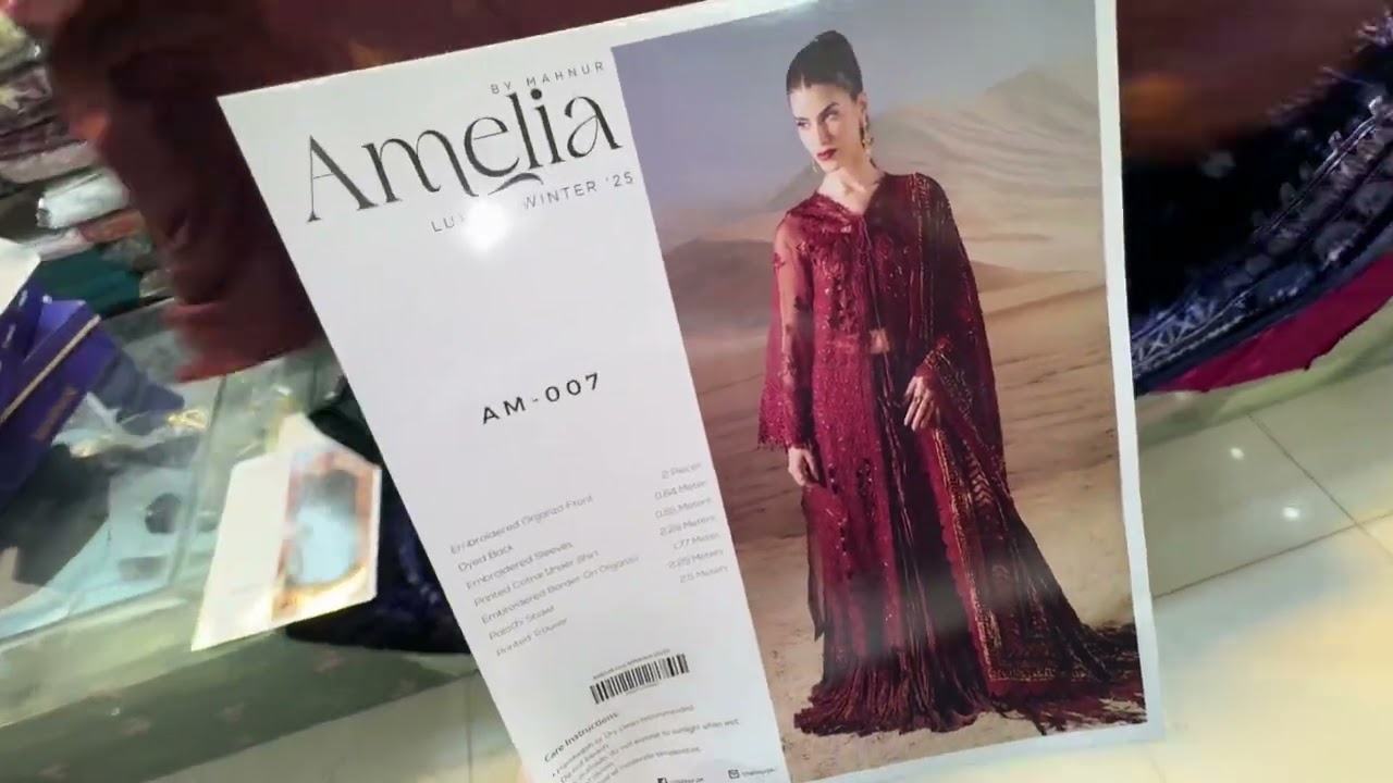 Amelia winter with Palachi Shawls | Mahnur Amelia liberty marker Lahore 