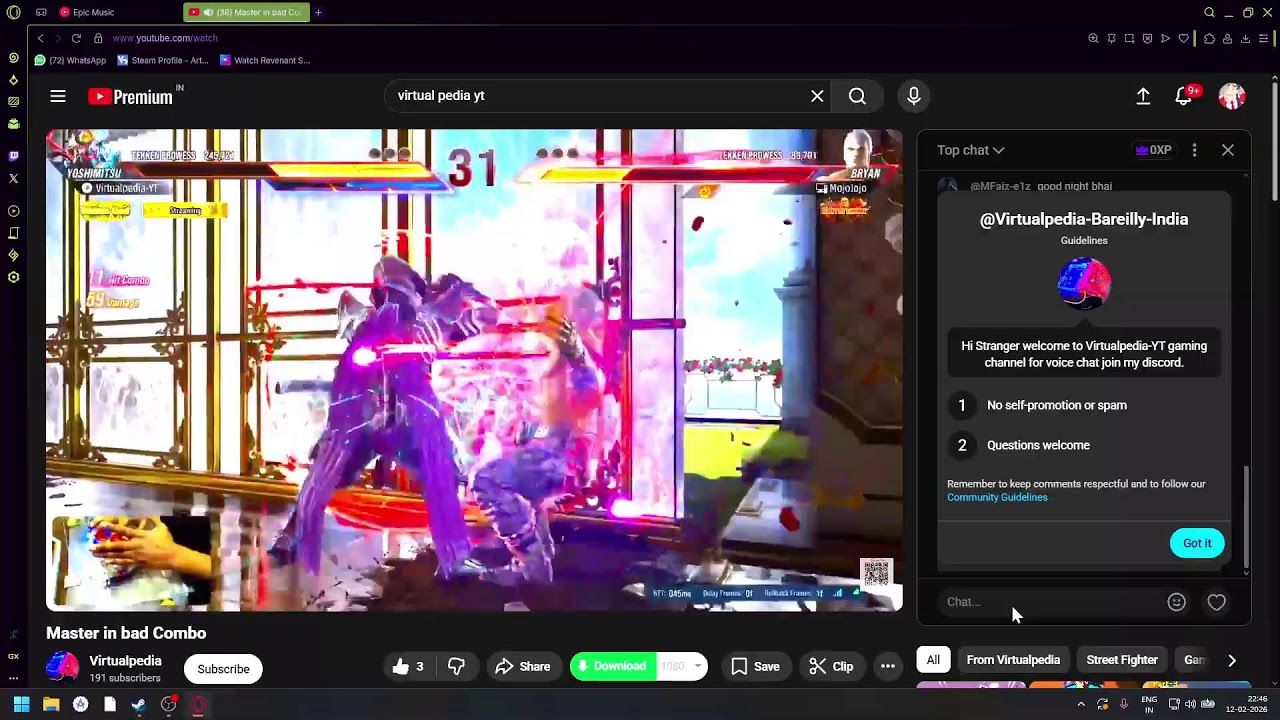 Short Stream. GoD1 Run with Kazuya
