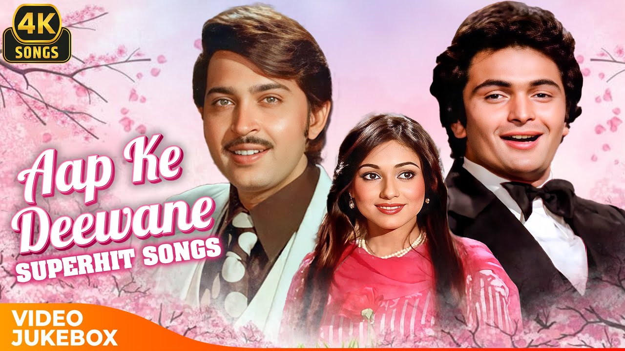 Rishi Kapoor, Rakesh Roshan & Tina Munim Superhit Songs 💞 | AAP KE DEEWANE 4K Jukebox | Bollywood