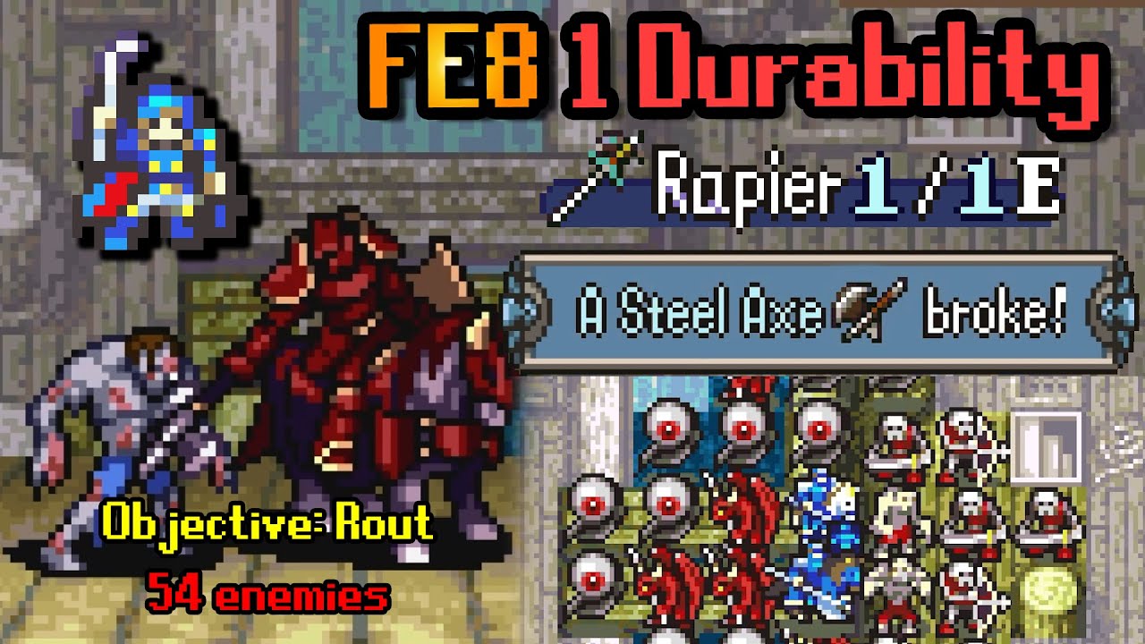 FE8 1 Durability Step 11: Spend a massive amount of funds to rout the Phantom Ship with steel axes