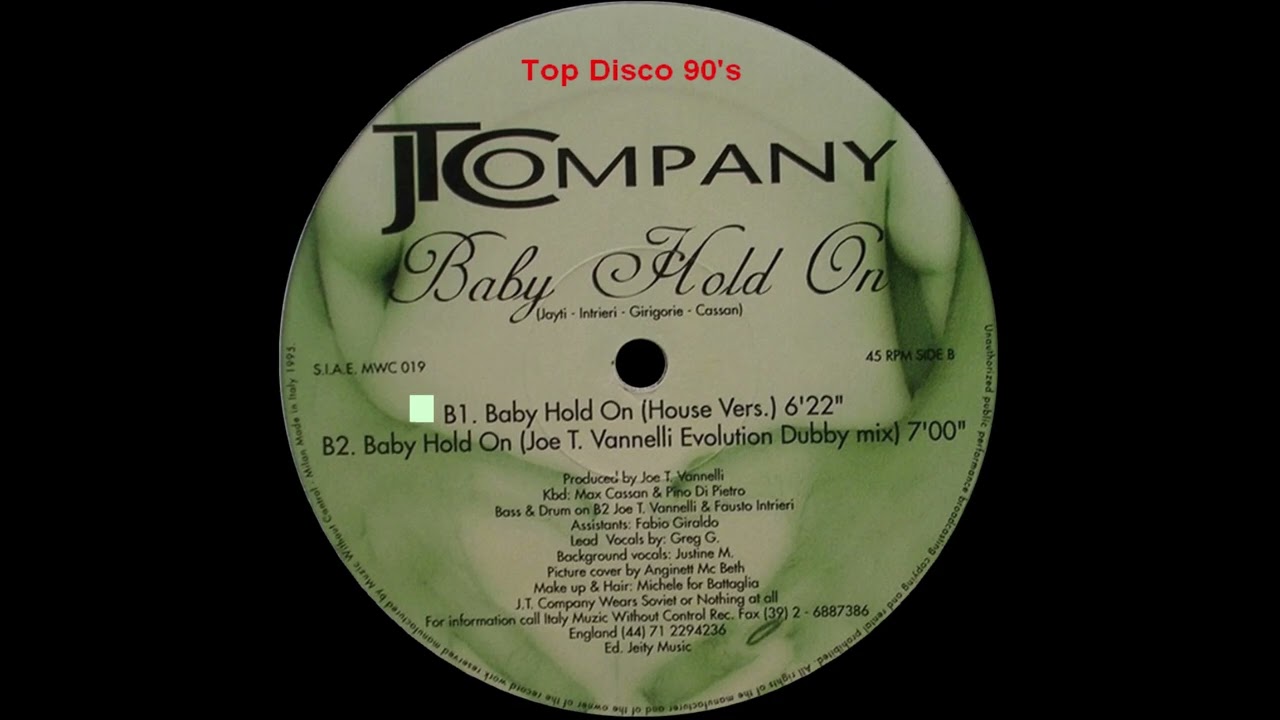 JT Company - Baby Hold On (House Version)