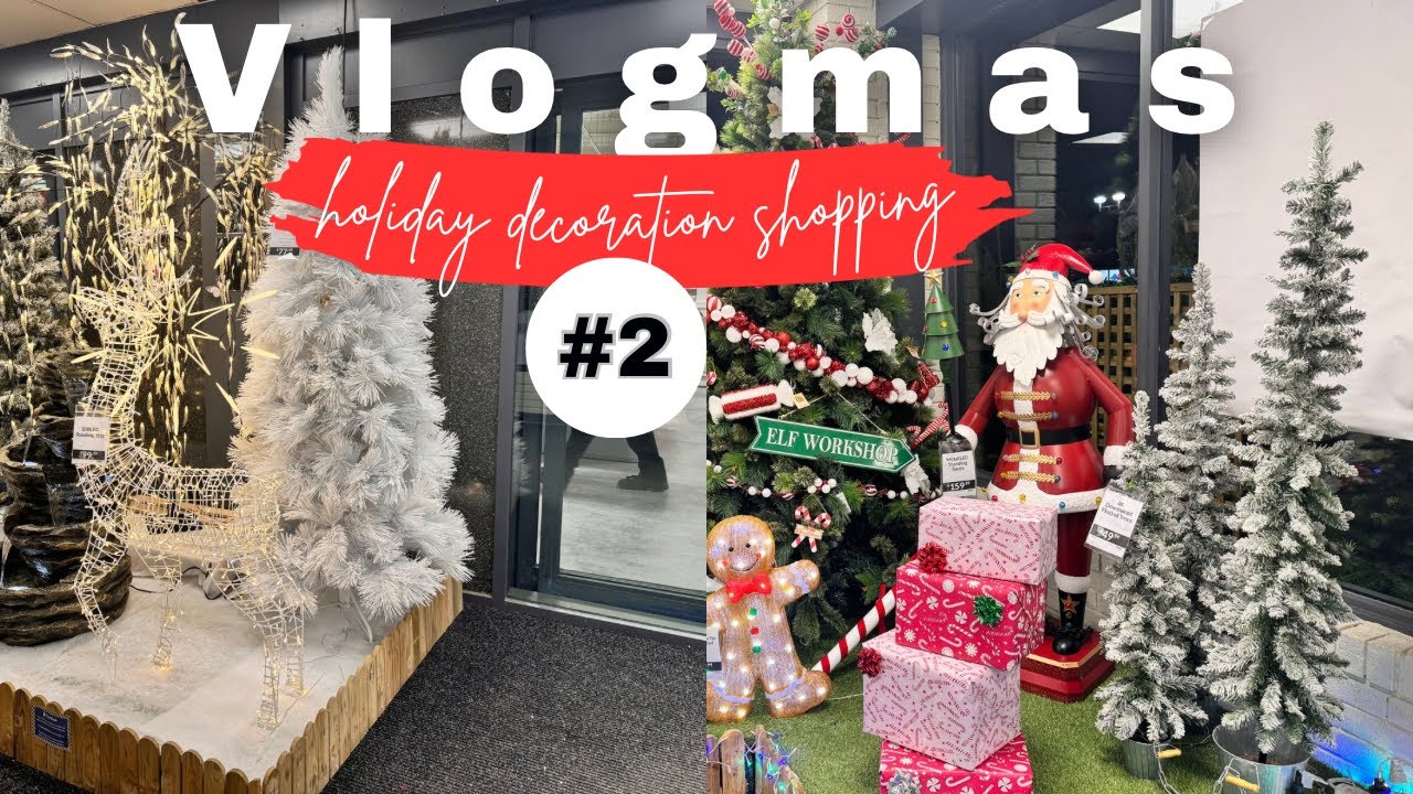 Christmas decoration shopping