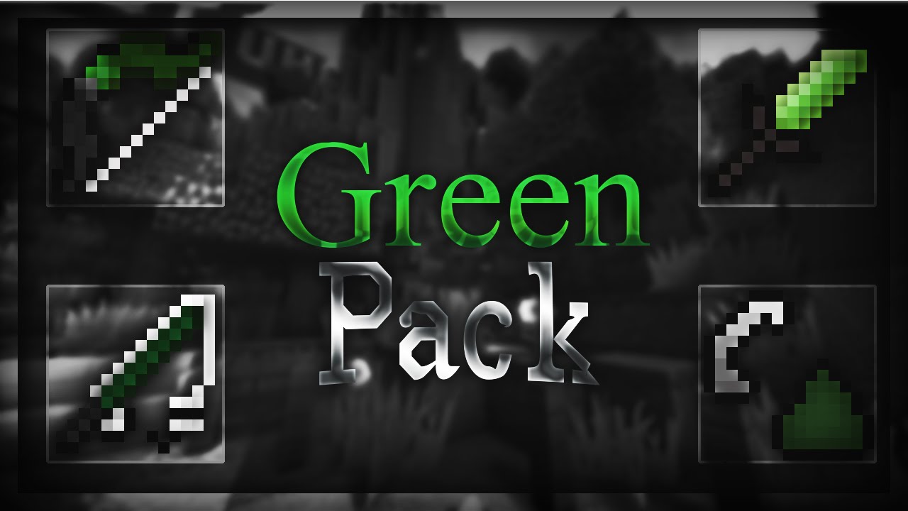 Minecraft: PvP Resource Pack | geenypoo Green Default Edit - Swako
