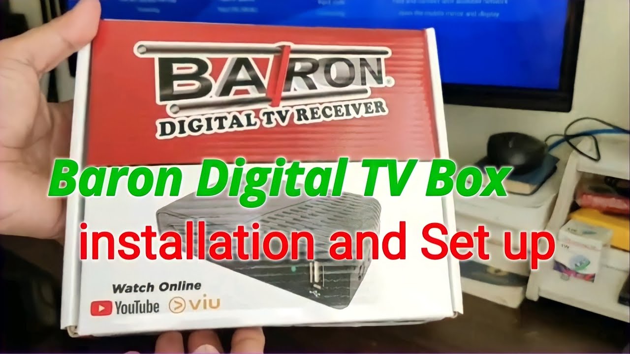 Baron digital tv box with Youtube | Set up | installation | unboxing