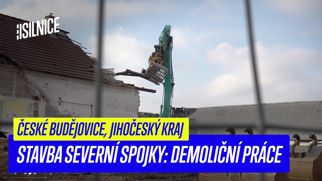 Severní spojka v Českých Budějovicích: Na trase budoucí silnice probíhá demole / Jihočeský kraj
