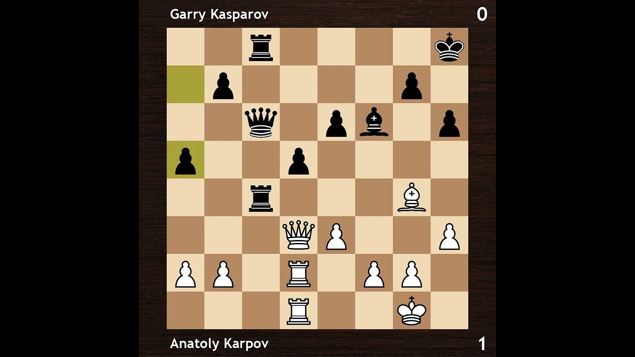Anatoly Karpov vs Garry Kasparov | Karpov - Kasparov World Championship Match 1985 | Round 4