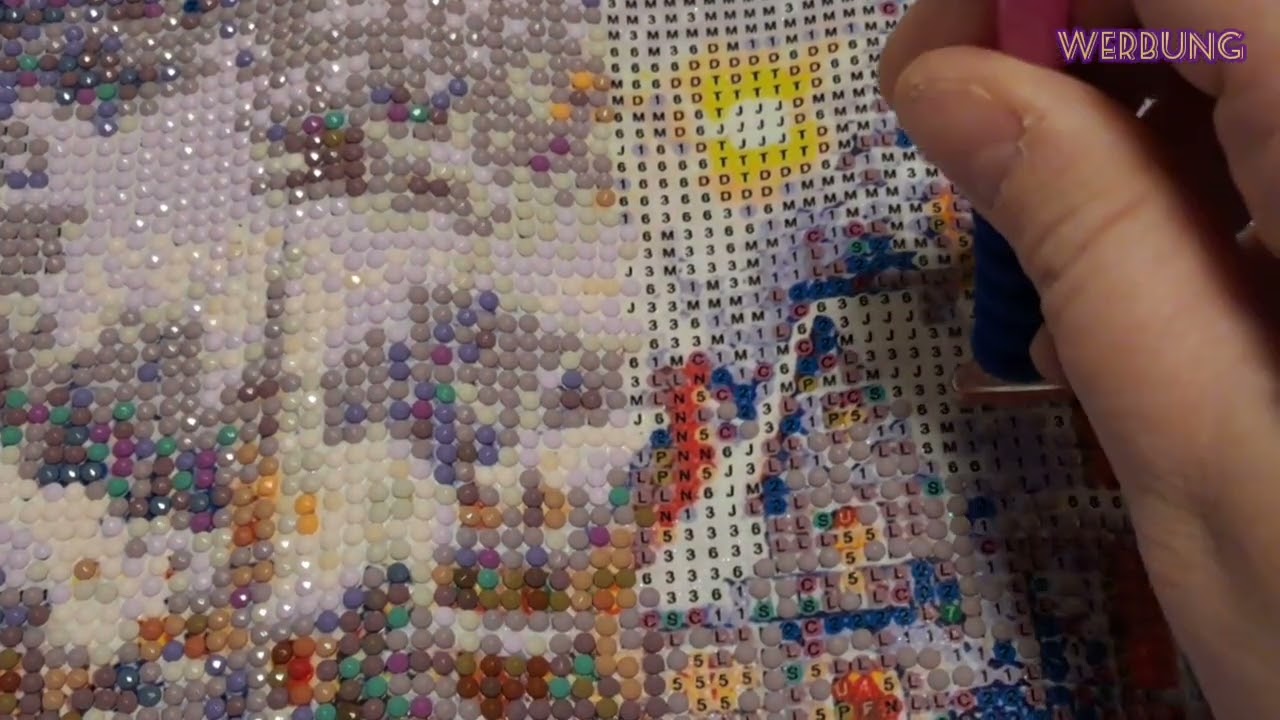 Diamond Painting, Dorflandschaft Bild 1 Teil 4 #diamondpainting 