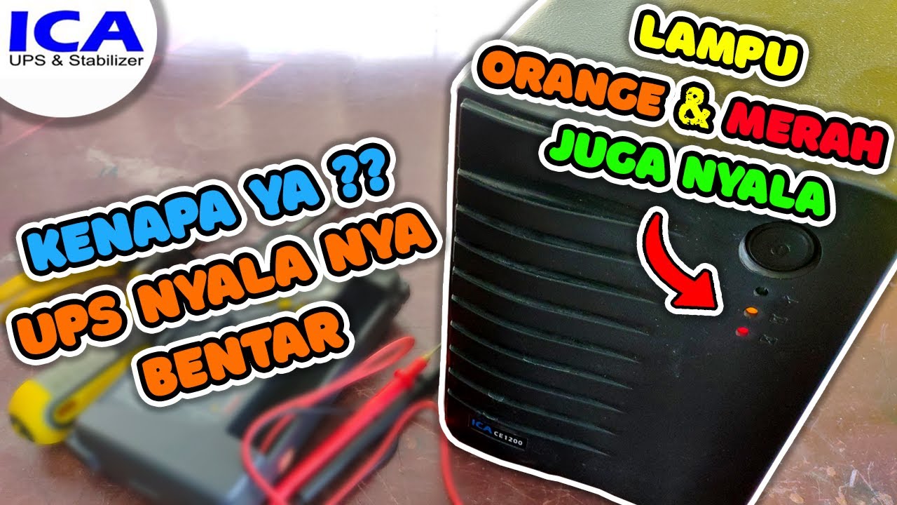Cara Perbaiki UPS ICA 1200VA Bunyi Beep Cepat Dan Tidak Bisa Backup Lama