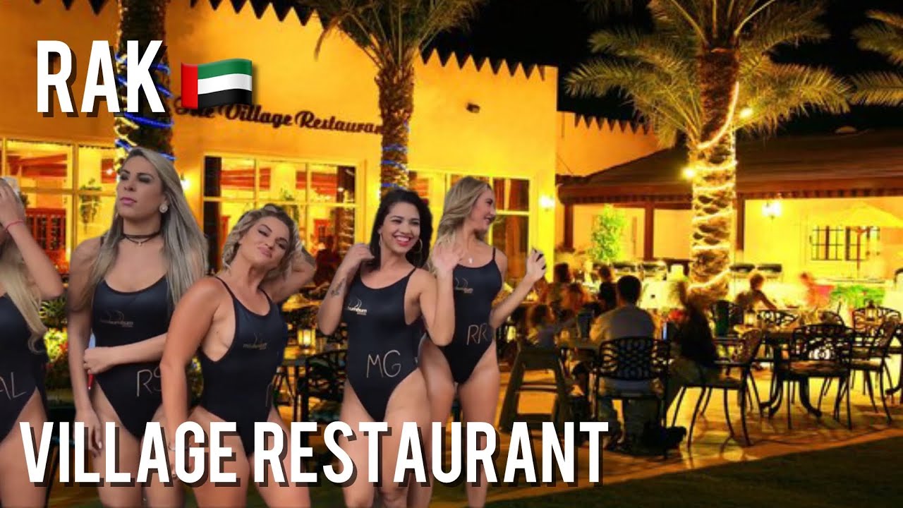 Walking in the village of restaurants by the sea