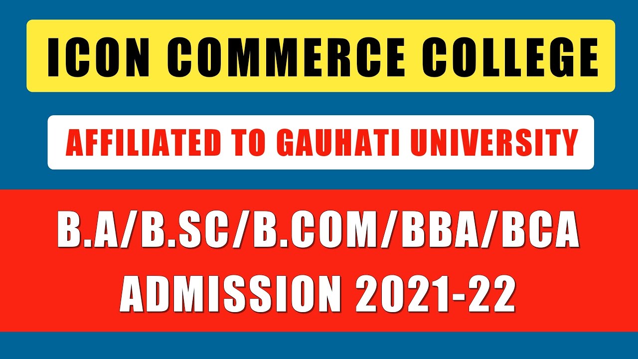 UG Admission 2021 in ICON Commerce College (BA Bsc BCom BBA BCA) | How To Apply in UG Admission ✅
