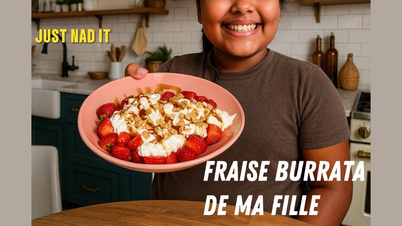 Elle a 10 ans et m’a bluffée avec sa fraise burrata ! 😍🍓