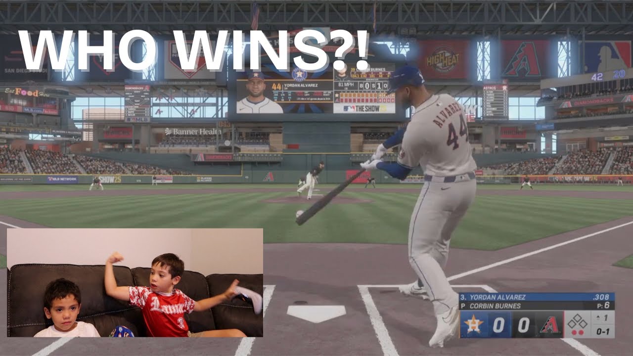 8-Year Old vs 4-Year-Old in MLB The Show 25... This Got INTENSE