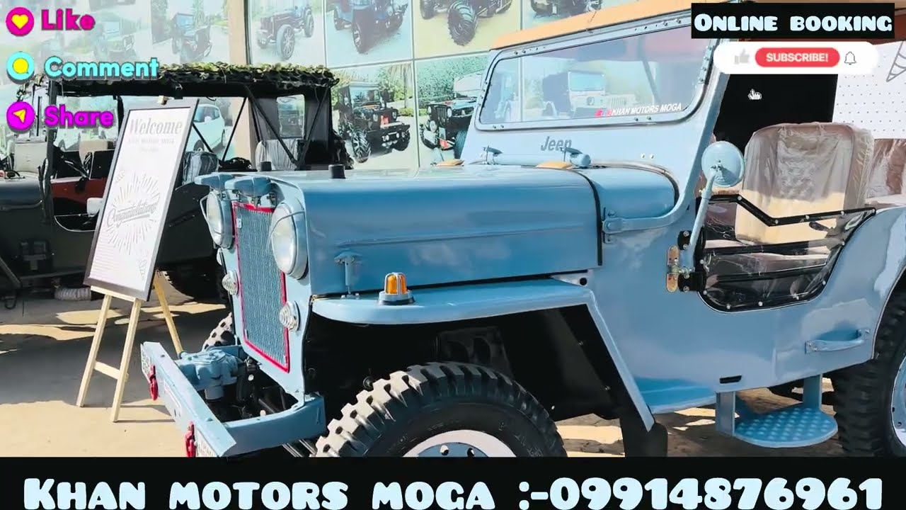Cj jeep ready to Gill Raunta ji | Khan Motors Moga | M-09914876961 | Ready on order basis Online ..