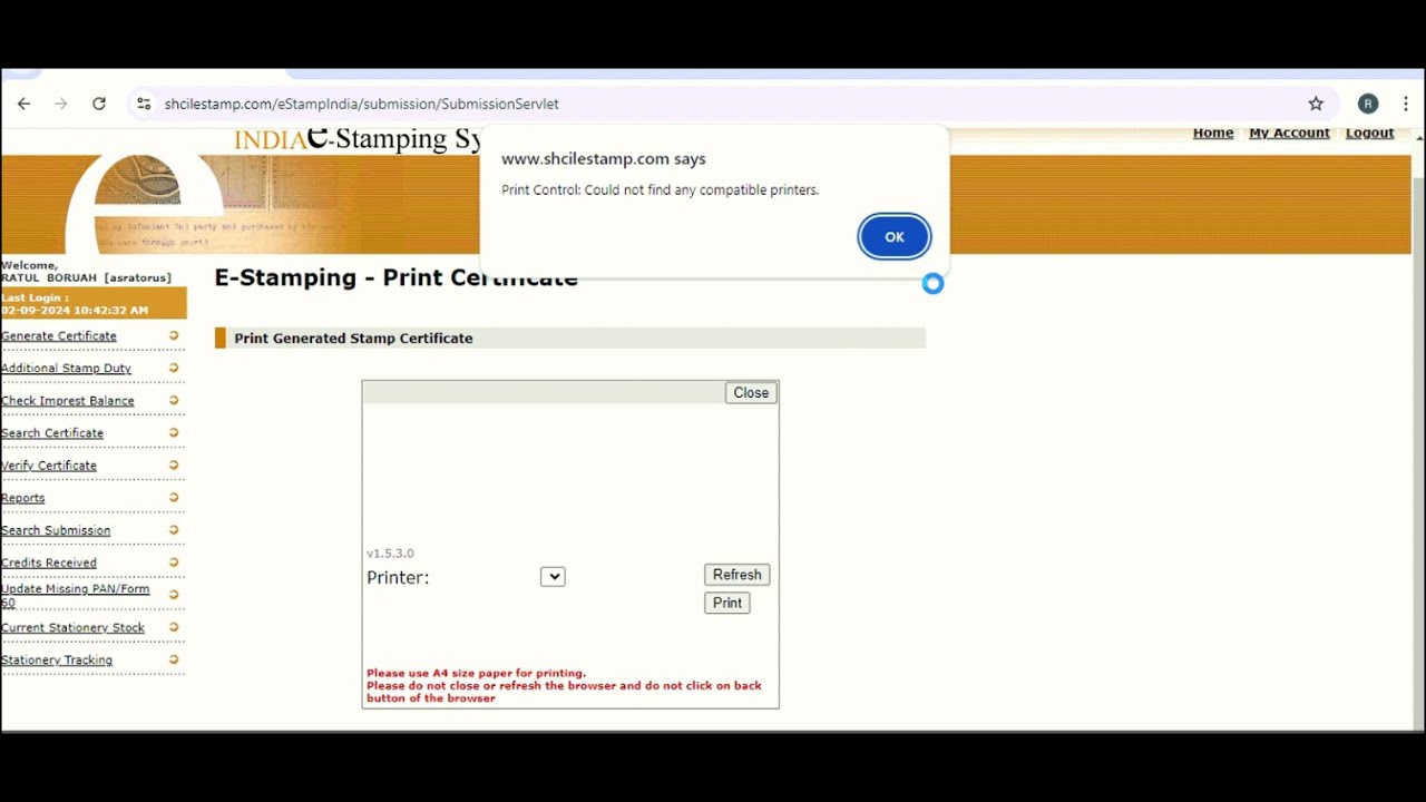Pantum P3302dn printer ||Could not find any Compatible Printer||E-Stamping 2025.