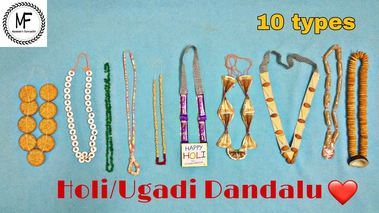Holi Garland|Ugadi Garland|Holi Perlu|Holi Mala|Garland ideas|#mummysfavourite