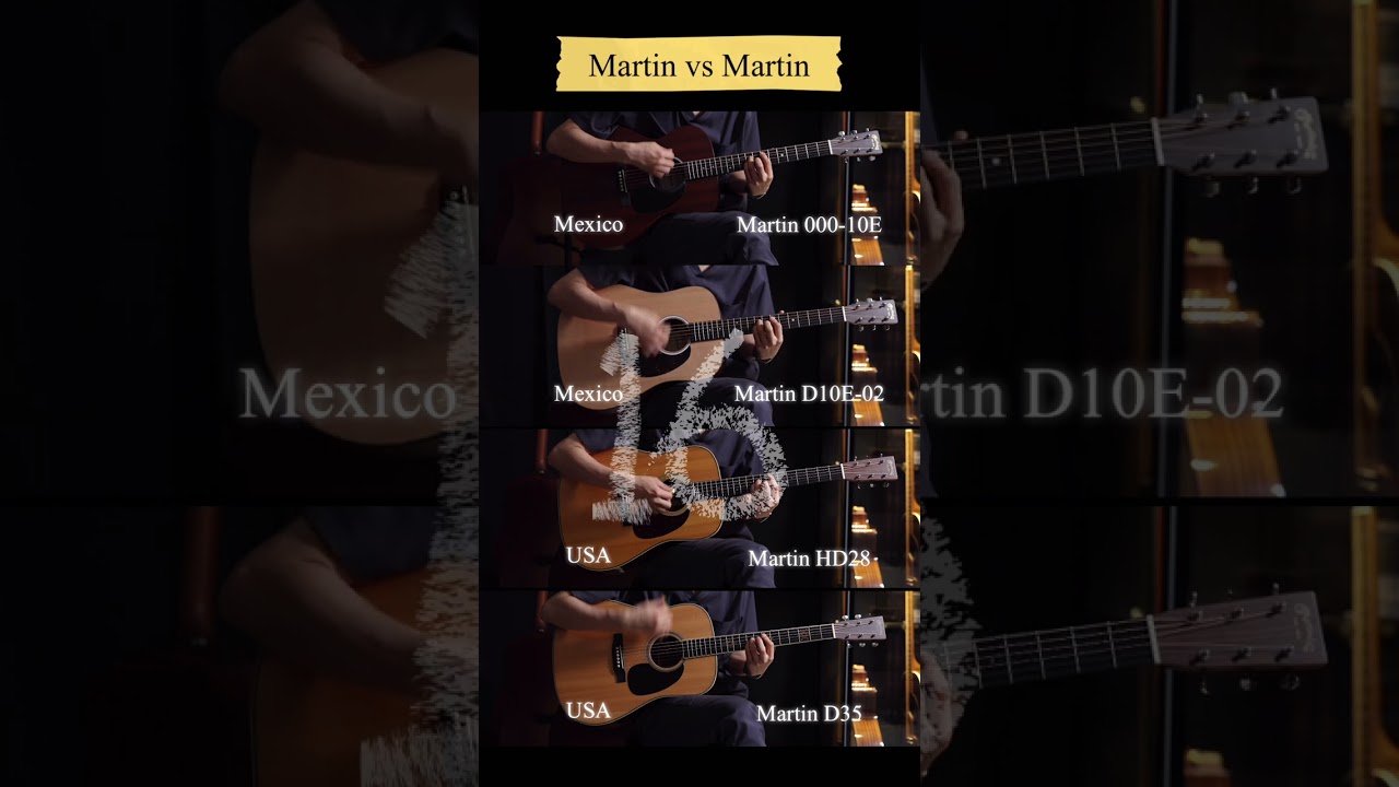 Mexico Martin vs USA Martin comparison 16 @acousticgroove