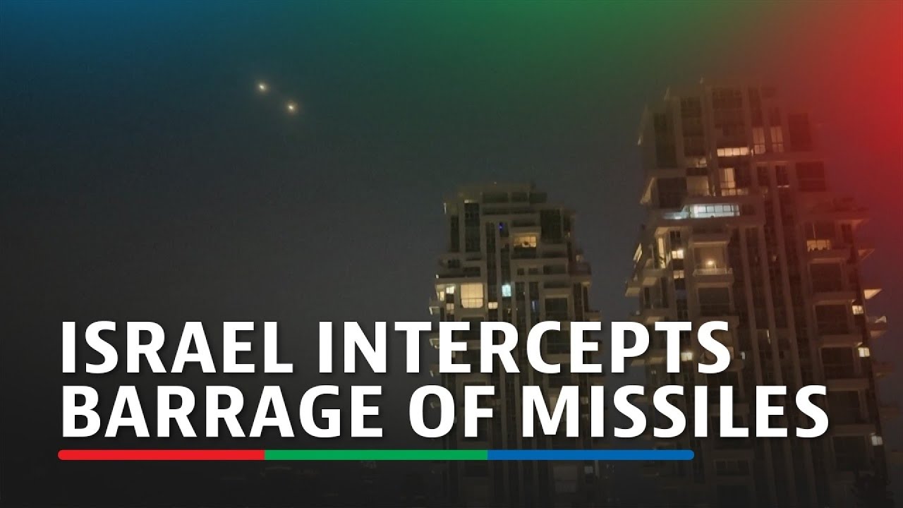 Israel intercepts barrage of Iranian missiles in latest attack