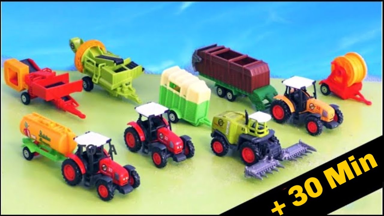 30 Min + Trecker, Mähdrescher & Güllewagen - Bauernhof Fahrzeuge - Bauernhof Kinder