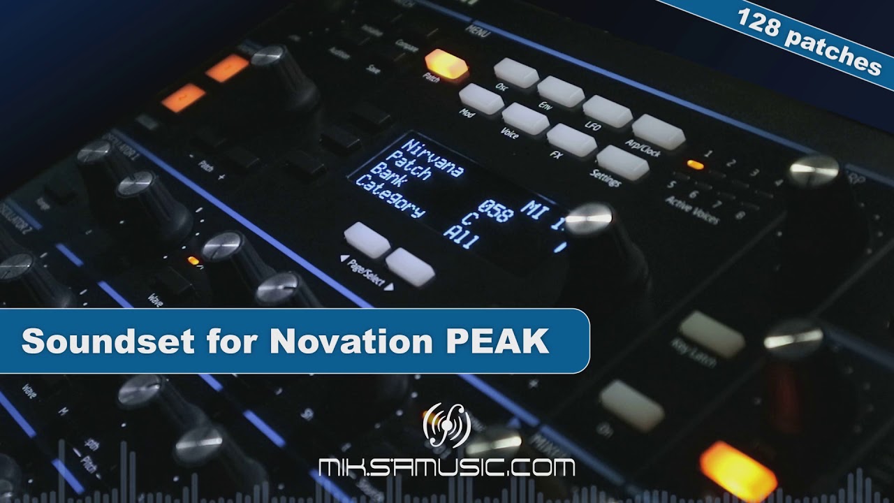 Novation Peak/Summit Patches (Soundset of 128 presets) - demo